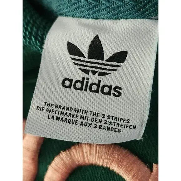 Adidas Athletic League Sweater Women's Sz 3X Green/Gold Spell Out Crew Neck - Picture 8 of 8